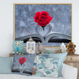 Red Rose Inside the Book