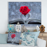 Red Rose Inside the Book