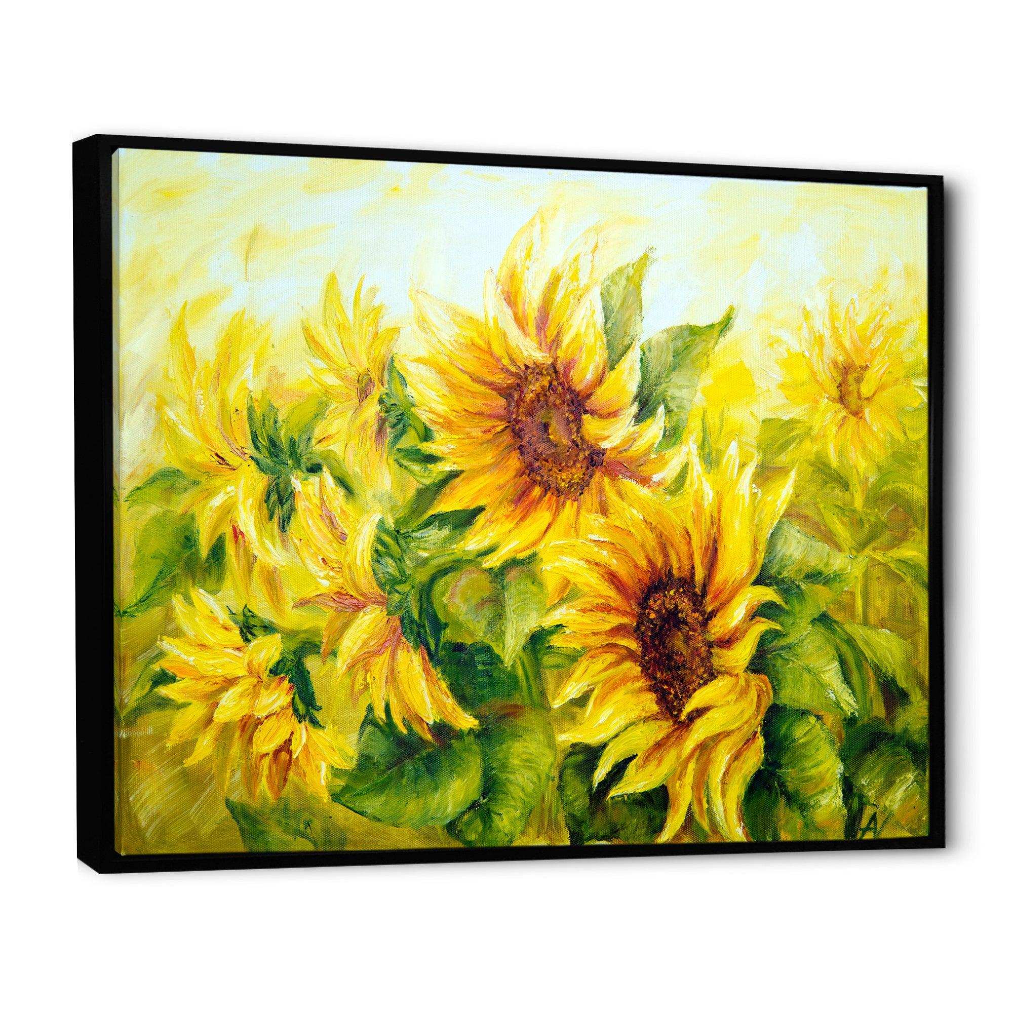 Bright Yellow Sunny Sunflowers