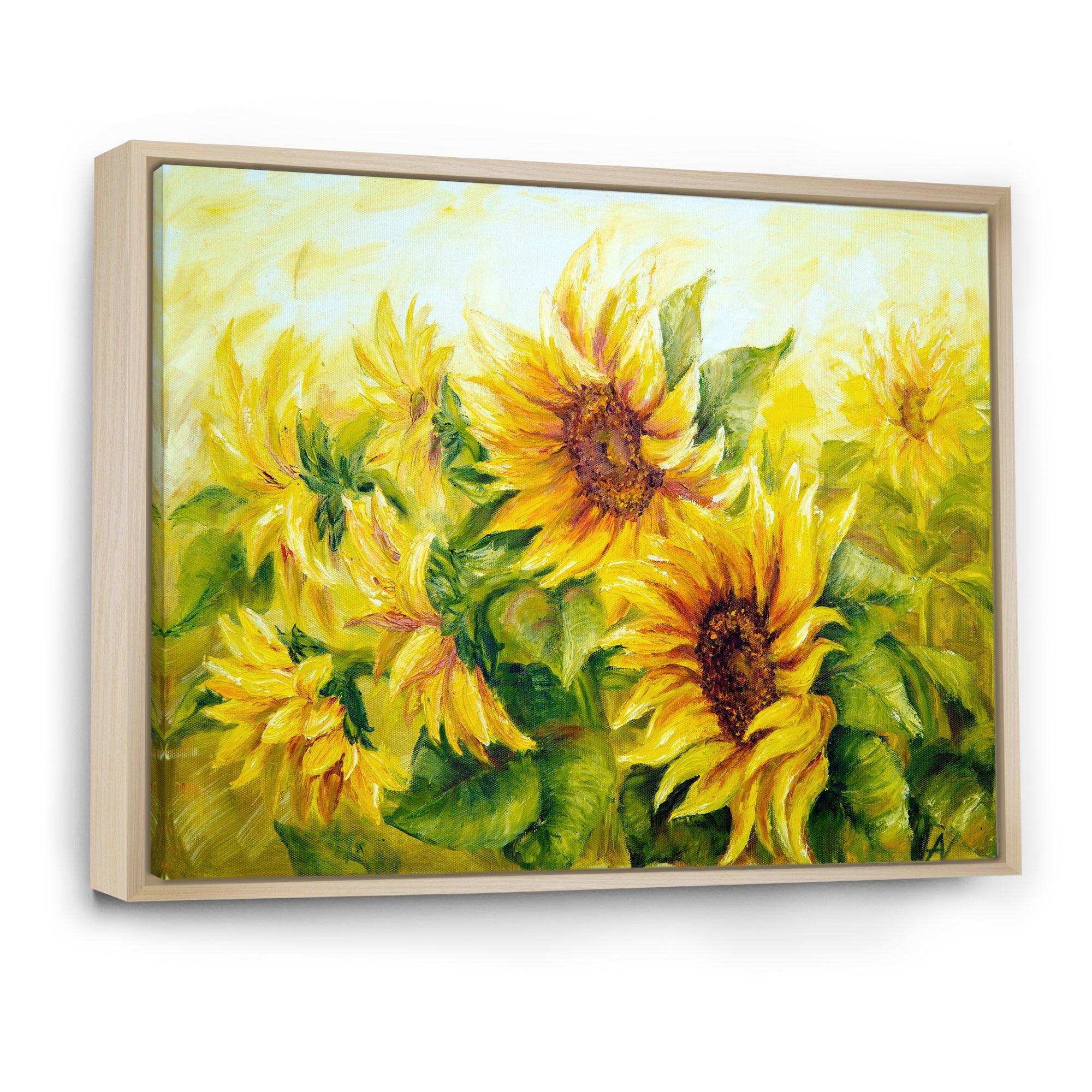 Bright Yellow Sunny Sunflowers