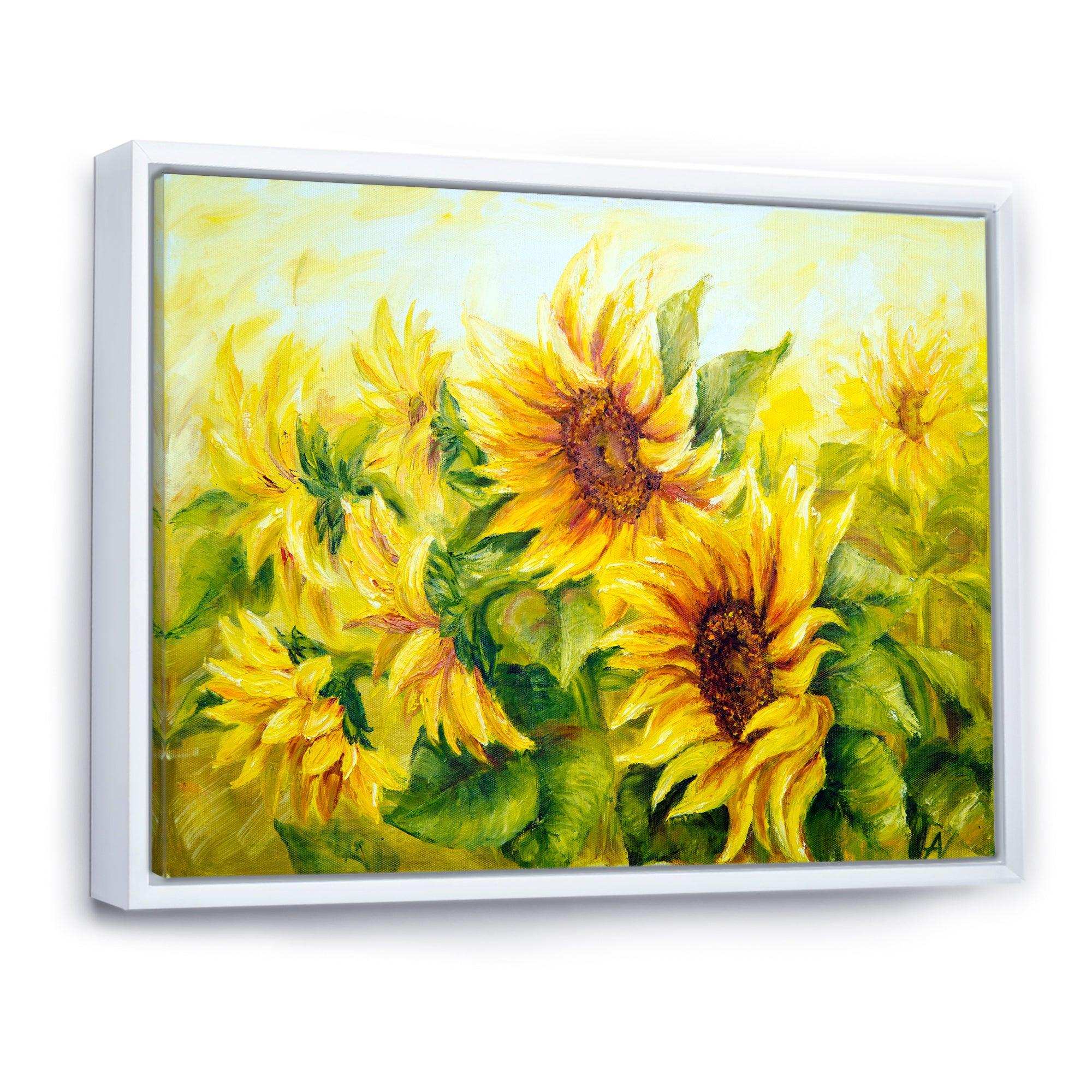 Bright Yellow Sunny Sunflowers