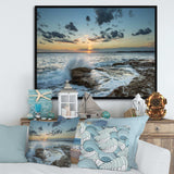 Bright Sydney Sunset Over Sea