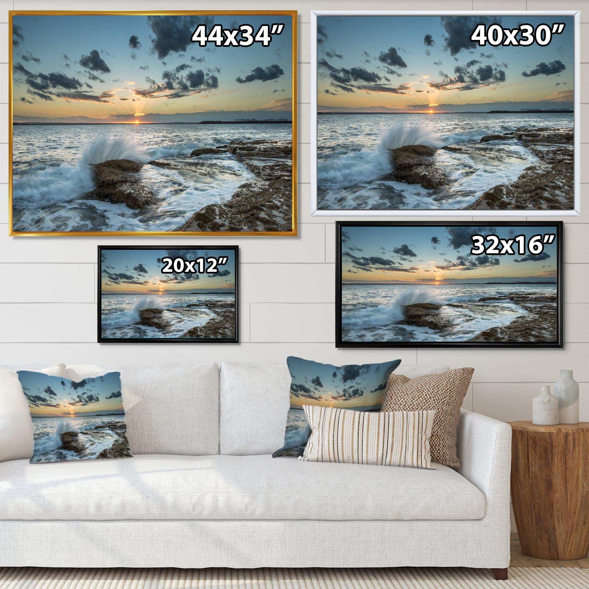 Bright Sydney Sunset Over Sea