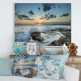 Bright Sydney Sunset Over Sea