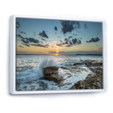 Bright Sydney Sunset Over Sea