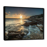 Sydney Beach with Bright Sunset