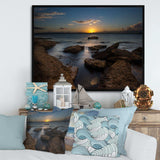 Rocky Sydney Beach at Sunset