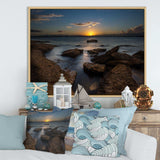 Rocky Sydney Beach at Sunset