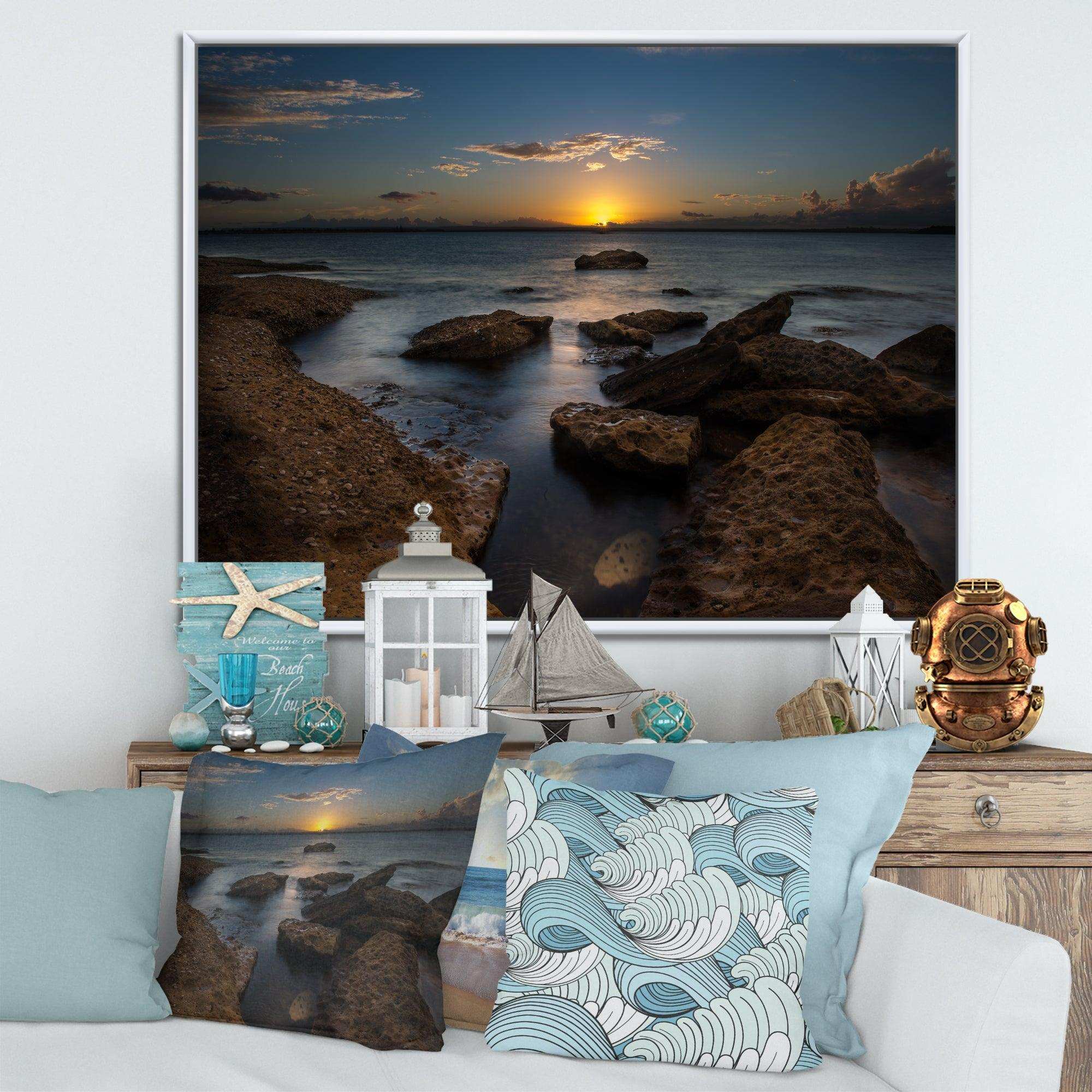 Rocky Sydney Beach at Sunset