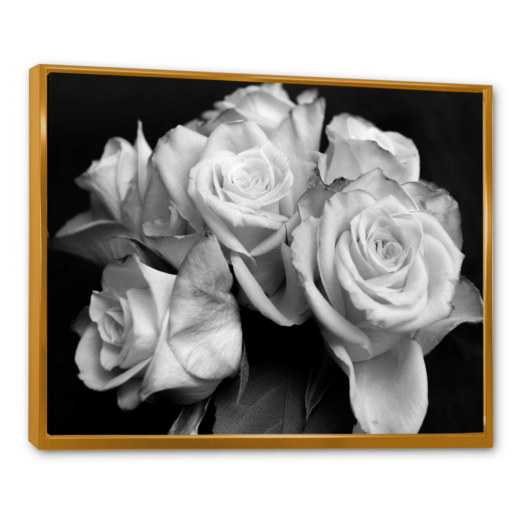 Bunch of Roses Black and White