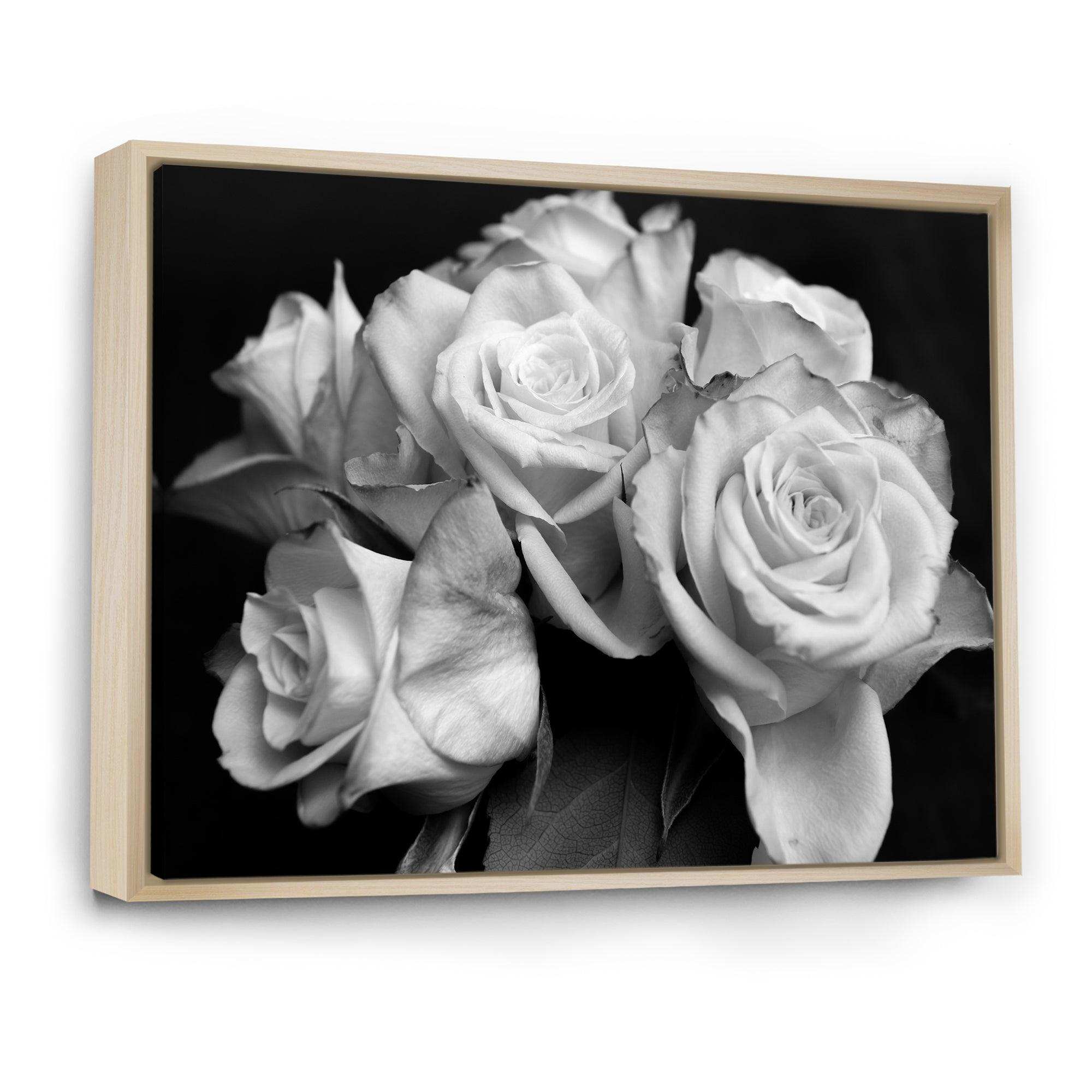 Bunch of Roses Black and White