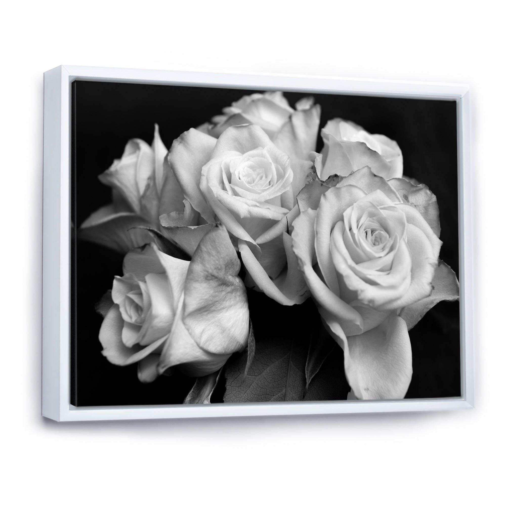 Bunch of Roses Black and White