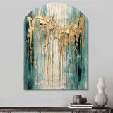 Gilded Daydreams VI - Asymmetric Metal Wall Art