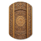 Old Carved Wooden Door I - Asymmetric Metal Wall Art