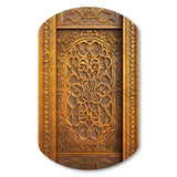 Old Carved Wooden Door III - Asymmetric Metal Wall Art