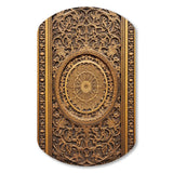 Old Carved Wooden Door VIII - Asymmetric Metal Wall Art