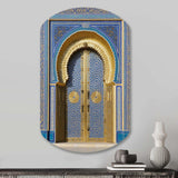 Morroco Palace Golden Doors II - Asymmetric Metal Wall Art
