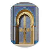 Morroco Palace Golden Doors II - Asymmetric Metal Wall Art