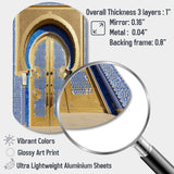 Morroco Palace Golden Doors III - Asymmetric Metal Wall Art