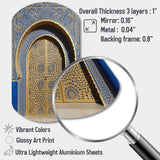 Morroco Palace Golden Doors V - Asymmetric Metal Wall Art