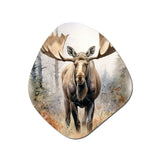 Moose Serenity II - Asymmetric Metal Wall Art