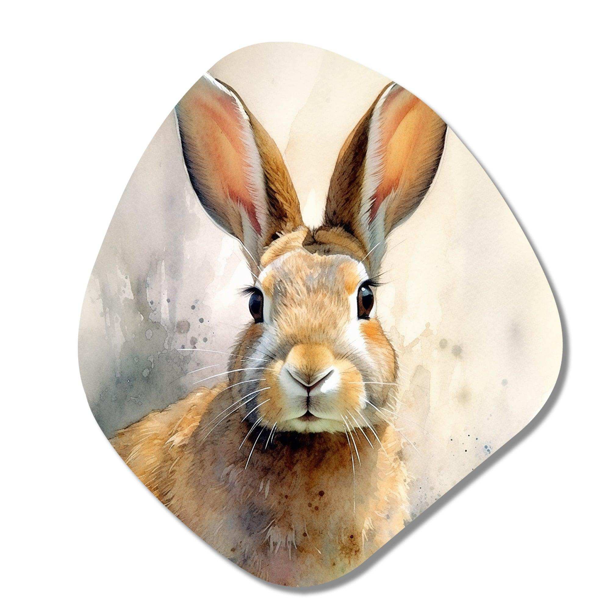 Sweet Rabbit II - Asymmetric Metal Wall Art