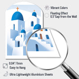 Greek Santorini Odyssey IV - Asymmetric Metal Wall Art