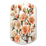 Peach Blossom Bliss IV - Asymmetric Metal Wall Art