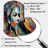 Vintage 1950S Woman Rebellion - Asymmetric Metal Wall Art