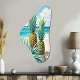Juicy Pineapple Bliss IV - Asymmetric Metal Wall Art