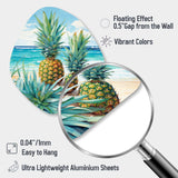 Juicy Pineapple Bliss IV - Asymmetric Metal Wall Art