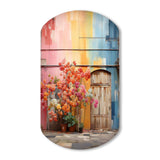 Rainbow Urban Door - Asymmetric Metal Wall Art