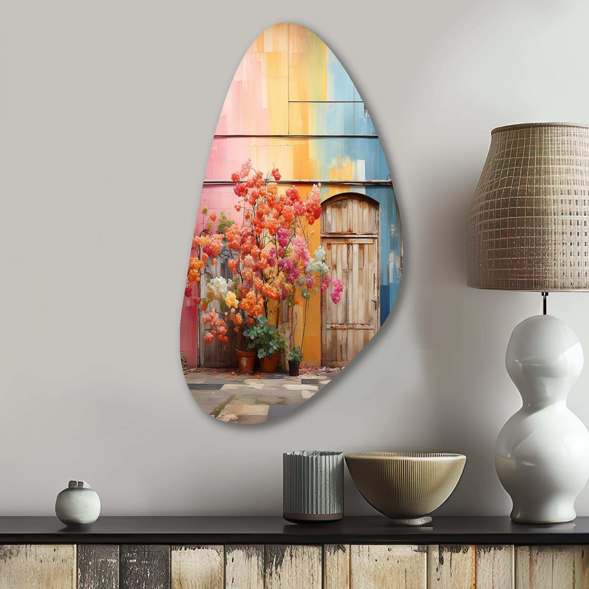 Rainbow Urban Door - Asymmetric Metal Wall Art