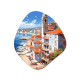 Beautiful Scenery In Italy I - Asymmetric Metal Wall Art