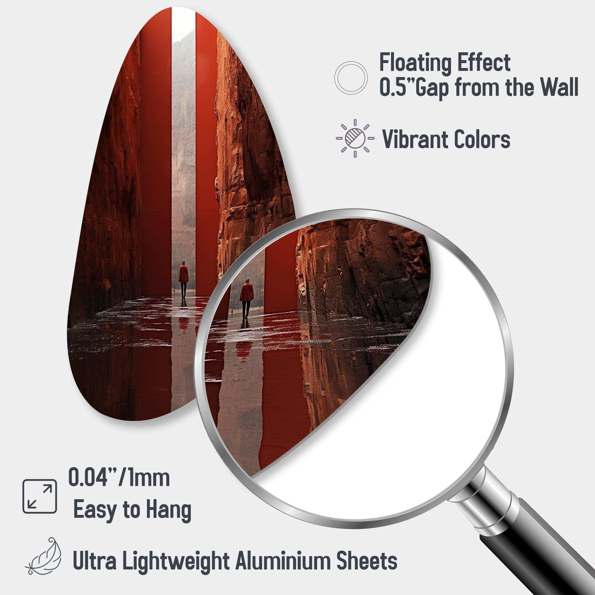 Fantastic Dissolving Doorways - Asymmetric Metal Wall Art