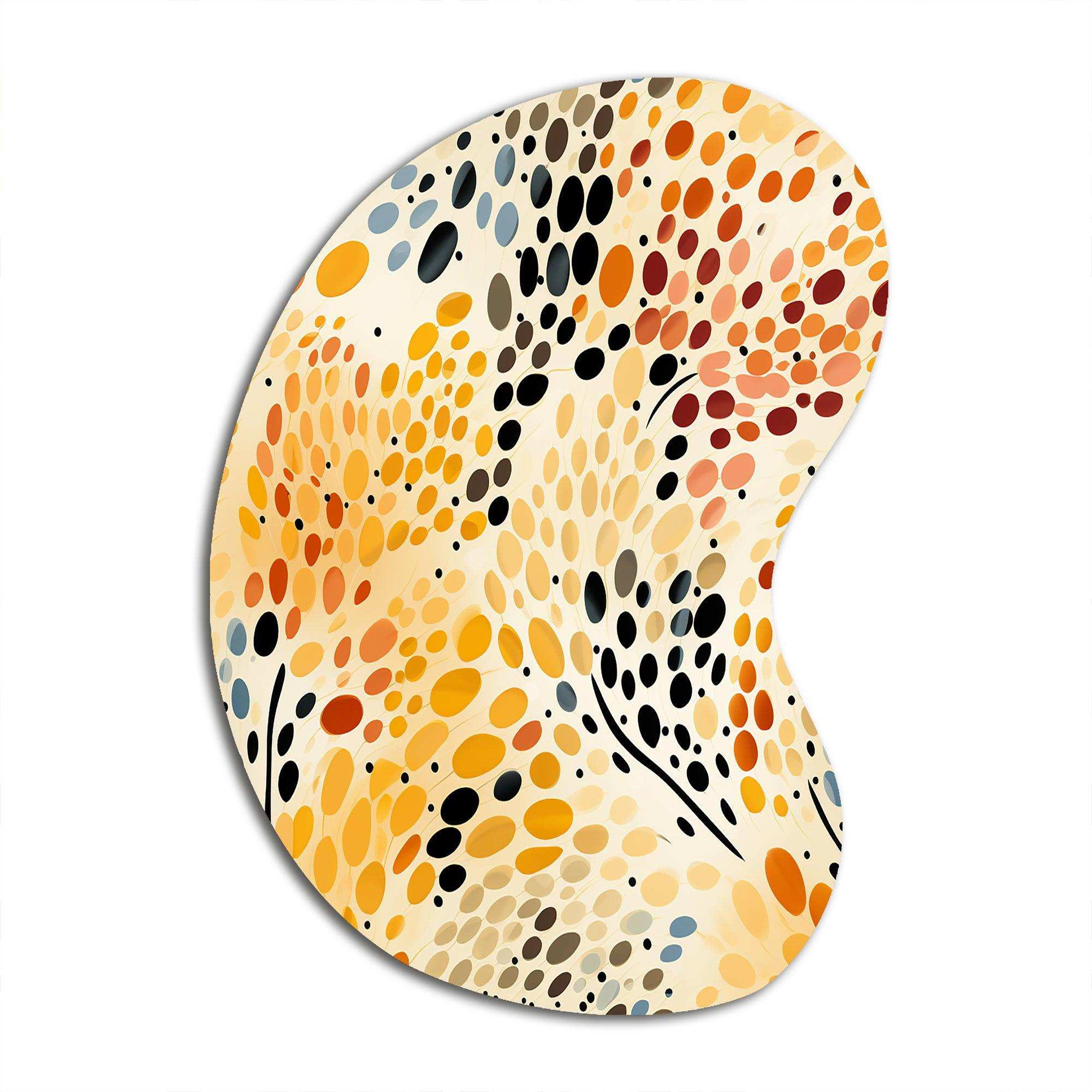 Watercolor Pattern Dot - Asymmetric Metal Wall Art