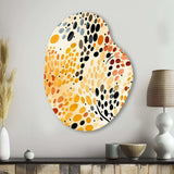 Watercolor Pattern Dot - Asymmetric Metal Wall Art