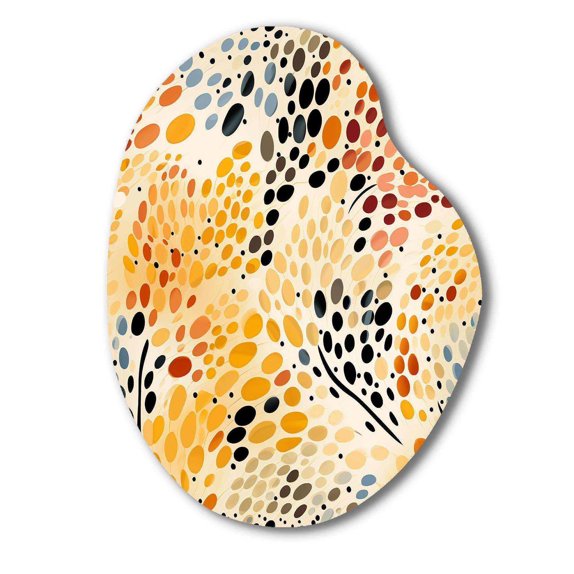 Watercolor Pattern Dot - Asymmetric Metal Wall Art