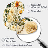 Floral Wanderlust Boho Pattern - Asymmetric Metal Wall Art