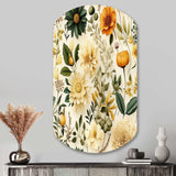 Floral Wanderlust Boho Pattern - Asymmetric Metal Wall Art