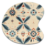 Nomadic Harmony Boho Pattern - Asymmetric Metal Wall Art