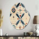 Nomadic Harmony Boho Pattern - Asymmetric Metal Wall Art