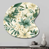 Subdued Oasis Boho Pattern - Asymmetric Metal Wall Art