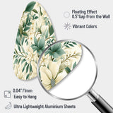 Subdued Oasis Boho Pattern - Asymmetric Metal Wall Art