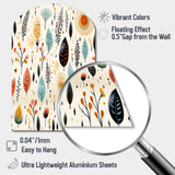 Earthy Boho Eclectic Plants - Asymmetric Metal Wall Art