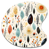 Earthy Boho Eclectic Plants - Asymmetric Metal Wall Art