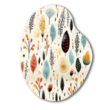 Earthy Boho Eclectic Plants - Asymmetric Metal Wall Art