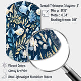 Coastal Tranquility Seaside Fish Pattern - Asymmetric Metal Wall Art