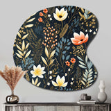 Nature'S Exquisite Floral Collage - Asymmetric Metal Wall Art