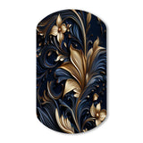 Opulent Allure Deep Navy - Asymmetric Metal Wall Art